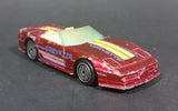 1989 Hot Wheels Speed Fleet Chevrolet Corvette Convertible Dark Red Die Cast Toy Car Vehicle - Treasure Valley Antiques & Collectibles