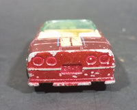 1989 Hot Wheels Speed Fleet Chevrolet Corvette Convertible Dark Red Die Cast Toy Car Vehicle - Treasure Valley Antiques & Collectibles