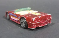 1989 Hot Wheels Speed Fleet Chevrolet Corvette Convertible Dark Red Die Cast Toy Car Vehicle - Treasure Valley Antiques & Collectibles