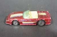 1988 Hot Wheels Chevrolet Corvette Convertible "Speed Fleet" Diecast Toy Car - Maroon - Treasure Valley Antiques & Collectibles