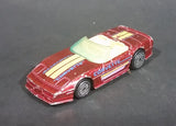 1988 Hot Wheels Chevrolet Corvette Convertible "Speed Fleet" Diecast Toy Car - Maroon - Treasure Valley Antiques & Collectibles