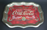 Modern Drink Coca-Cola 5¢ At Fountains In Bottle 5¢ Beverage Serving Tray - Treasure Valley Antiques & Collectibles