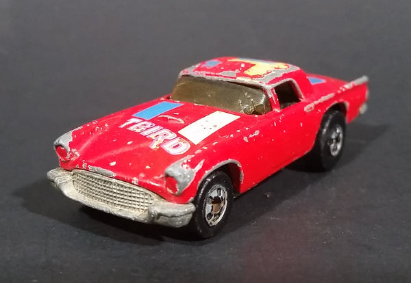 1985 Hot Wheels '57 T-Bird 1957 Ford Thunder Bird Red w/ Yellow & Blue Stripes Die Cast Toy Car Vehicle - Treasure Valley Antiques & Collectibles