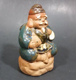 1960-1980 Inarco Japan Man Sitting on a Rock with a Fish Ceramic Figurine E-5900 - Treasure Valley Antiques & Collectibles