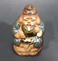 1960-1980 Inarco Japan Man Sitting on a Rock with a Fish Ceramic Figurine E-5900 - Treasure Valley Antiques & Collectibles