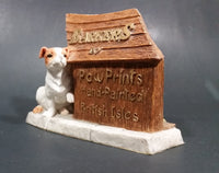 Vintage Barkers Paw Prints Hand-Painted British Isles "Jake" Dogs w/ Doghouse Figurine - Treasure Valley Antiques & Collectibles