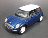 2008 New Ray Blue Mini Cooper 1:43 Scale Diecast Toy Car - Treasure Valley Antiques & Collectibles