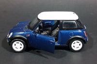 2008 New Ray Blue Mini Cooper 1:43 Scale Diecast Toy Car - Treasure Valley Antiques & Collectibles