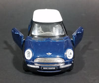 2008 New Ray Blue Mini Cooper 1:43 Scale Diecast Toy Car - Treasure Valley Antiques & Collectibles