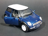 2008 New Ray Blue Mini Cooper 1:43 Scale Diecast Toy Car - Treasure Valley Antiques & Collectibles