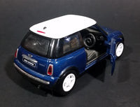 2008 New Ray Blue Mini Cooper 1:43 Scale Diecast Toy Car - Treasure Valley Antiques & Collectibles