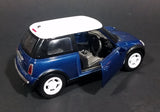 2008 New Ray Blue Mini Cooper 1:43 Scale Diecast Toy Car - Treasure Valley Antiques & Collectibles