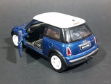 2008 New Ray Blue Mini Cooper 1:43 Scale Diecast Toy Car - Treasure Valley Antiques & Collectibles