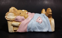 1970s Pepiware "Dreamy" Bunny Rabbit Sleeping In The Bed - England - Treasure Valley Antiques & Collectibles