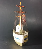 Vintage Highly Detailed Alaska Souvenir Small Fishing Boat Ship - Treasure Valley Antiques & Collectibles