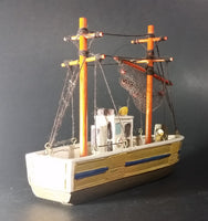 Vintage Highly Detailed Alaska Souvenir Small Fishing Boat Ship - Treasure Valley Antiques & Collectibles