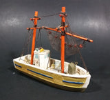 Vintage Highly Detailed Alaska Souvenir Small Fishing Boat Ship - Treasure Valley Antiques & Collectibles