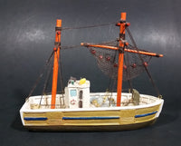 Vintage Highly Detailed Alaska Souvenir Small Fishing Boat Ship - Treasure Valley Antiques & Collectibles