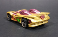 1994 Hot Wheels Splittin Image II Attack of the Killer Flies Gold Diecast Toy Car - Treasure Valley Antiques & Collectibles