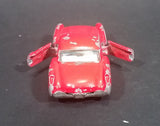 1980s Yatming Red 1957 Chevrolet Corvette w/ Opening Doors Diecast Toy Car No. 1079 - Treasure Valley Antiques & Collectibles