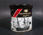 Vintage Early 1970s Borkum Riff Bourbon Whiskey 6 oz Pipe Tobacco Tin - Empty - Treasure Valley Antiques & Collectibles