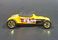 1998 Bake'n Betty Flying Aces II "Track T" "The Eagle Squadron" Yellow Die Cast Toy Car - Treasure Valley Antiques & Collectibles