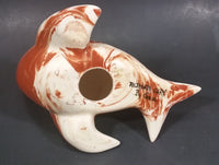 Ceramitique Alaska Clay Ceramic Brown Swirl Seal Figurine - Signed Carol - Treasure Valley Antiques & Collectibles