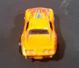 Rare 1989 Hot Wheels Orange w/ Red Flames Chevrolet Corvette Stingray Die Cast Toy Car Vehicle