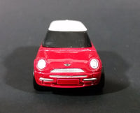 2010 Maisto Fresh Metal Mini Cooper Red with White Roof Die Cast Toy Car - Treasure Valley Antiques & Collectibles