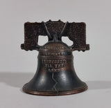 1930s Cast Iron Proclaim Liberty Throughout All The Land Bell Coin Bank - Treasure Valley Antiques & Collectibles