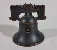 1930s Cast Iron Proclaim Liberty Throughout All The Land Bell Coin Bank - Treasure Valley Antiques & Collectibles