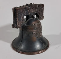 1930s Cast Iron Proclaim Liberty Throughout All The Land Bell Coin Bank - Treasure Valley Antiques & Collectibles