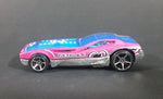 2009 Hot Wheels Bye Focal II Pink Blue Chrome Die Cast Toy Car w/ 5 Spoke Wheels - Treasure Valley Antiques & Collectibles