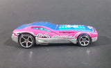 2009 Hot Wheels Bye Focal II Pink Blue Chrome Die Cast Toy Car w/ 5 Spoke Wheels - Treasure Valley Antiques & Collectibles