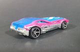 2009 Hot Wheels Bye Focal II Pink Blue Chrome Die Cast Toy Car w/ 5 Spoke Wheels - Treasure Valley Antiques & Collectibles