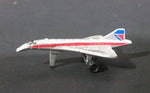 1987 Micro Machines British Airways Concord Jet Airplane Miniature Toy Aircraft - Treasure Valley Antiques & Collectibles