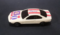 1980s Yatming BMW 850i Tan White Red Star Stripes Bird #4 Sport No. 804 Die Cast Toy Car - Treasure Valley Antiques & Collectibles