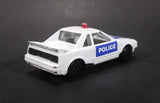 1980s Zee Zylmex Toyota MR2 White and Blue Police Car No. D81 Emergency Die Cast Toy Vehicle - Treasure Valley Antiques & Collectibles