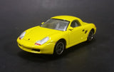 2001 Realtoy Porsche Boxster S Yellow Die Cast Toy Car - 1/58 Scale - Treasure Valley Antiques & Collectibles