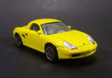 2001 Realtoy Porsche Boxster S Yellow Die Cast Toy Car - 1/58 Scale - Treasure Valley Antiques & Collectibles