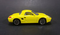 2001 Realtoy Porsche Boxster S Yellow Die Cast Toy Car - 1/58 Scale - Treasure Valley Antiques & Collectibles