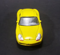 2001 Realtoy Porsche Boxster S Yellow Die Cast Toy Car - 1/58 Scale - Treasure Valley Antiques & Collectibles