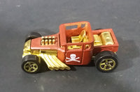 2006 Hot Wheels First Editions Bone Shaker Brown Brick Red Die Cast Toy Car Hot Rod Vehicle - Treasure Valley Antiques & Collectibles