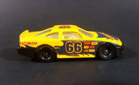 1980s Unknown Brand #66 Stock Car "Futurism" No. 8106 Yellow Die Cast Toy Race Car - Treasure Valley Antiques & Collectibles