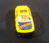 1980s Unknown Brand #66 Stock Car "Futurism" No. 8106 Yellow Die Cast Toy Race Car - Treasure Valley Antiques & Collectibles