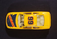 1980s Unknown Brand #66 Stock Car "Futurism" No. 8106 Yellow Die Cast Toy Race Car - Treasure Valley Antiques & Collectibles