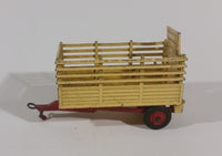 1965-71 Corgi Toys Beast Carrier Yellow and Red Farm Trailer - No. 58 - Made in Great Britain - Treasure Valley Antiques & Collectibles