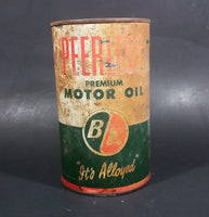 Vintage BA Peerless British American Premium Motor Oil 1 Imperial Quart Can - Treasure Valley Antiques & Collectibles