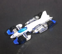 2004 Hot Wheels White and Blue Jet Threat 3.0 Zero-G Die Cast Toy Car - Treasure Valley Antiques & Collectibles