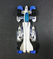 2004 Hot Wheels White and Blue Jet Threat 3.0 Zero-G Die Cast Toy Car - Treasure Valley Antiques & Collectibles